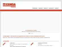 Tablet Screenshot of cehisa.fr